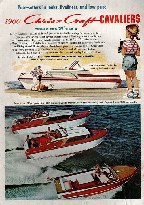 Chris-Craft Boats - 1960 Chris-Craft Ad (newer photo)